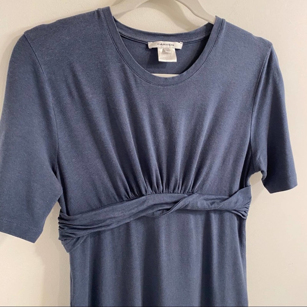 $489 Carven Dress Jersey Wrap Waist Size Large - Picture 10 of 15
